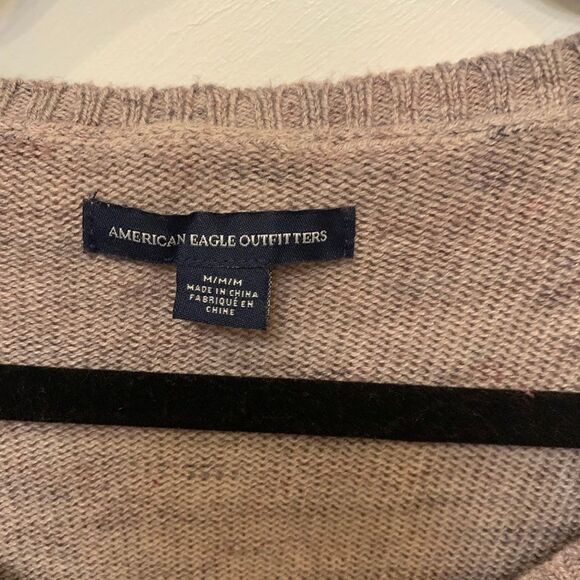 American Eagle Ombre Lace Up Sweater - Picture 4 of 4